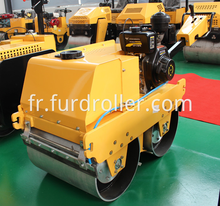 550kg double drum road roller